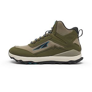 Buty Trekkingowe Męskie Altra Lone Peak Hiker Oliwkowe Białe | Polska-80452